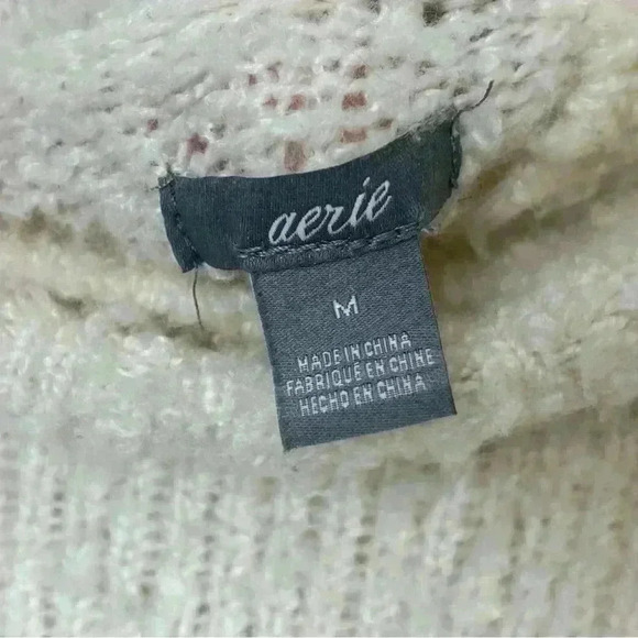 Aerie Wool Mix Knit Mock Neck Sweater - Picture 6 of 9